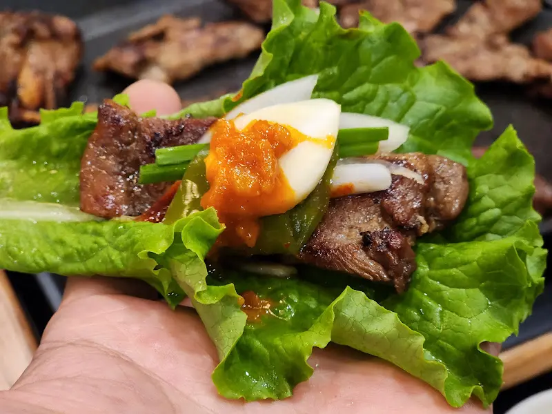 돼지갈비 쌈