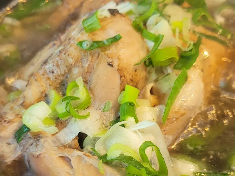 능이 삼계탕 클로즈업