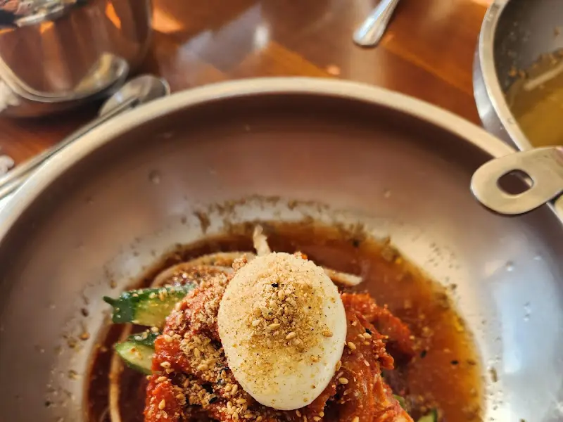 코다리 냉면의 디테일 샷