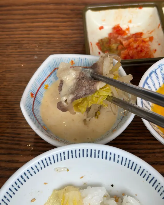 스키야키 소고기 근접샷