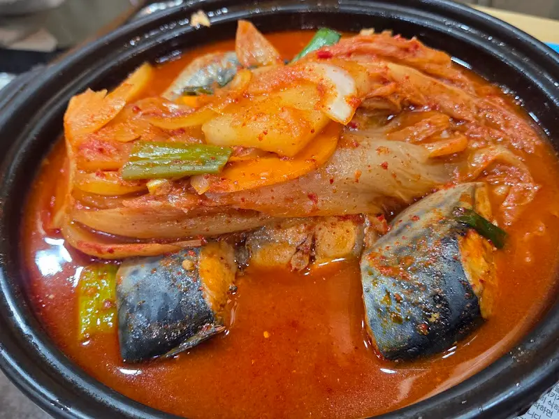 고등어 김치찜 클로즈업