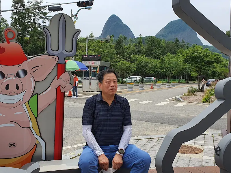 마이산 배경 포토존