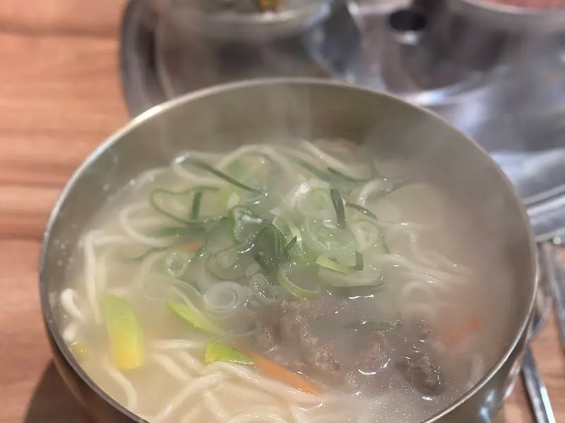 심가네칼국수의 사골칼국수 비주얼