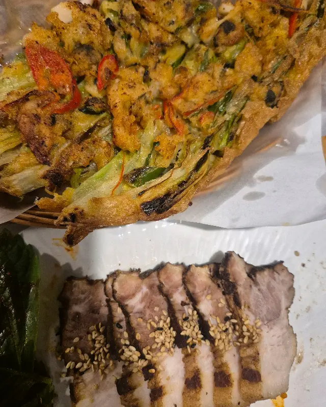 수육과 해물파전