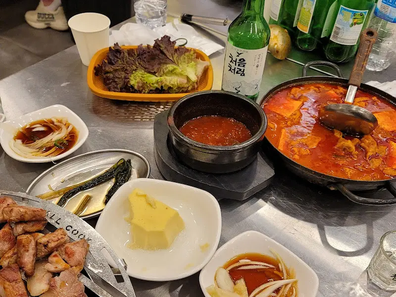 쌈밥정식 한 상 차림