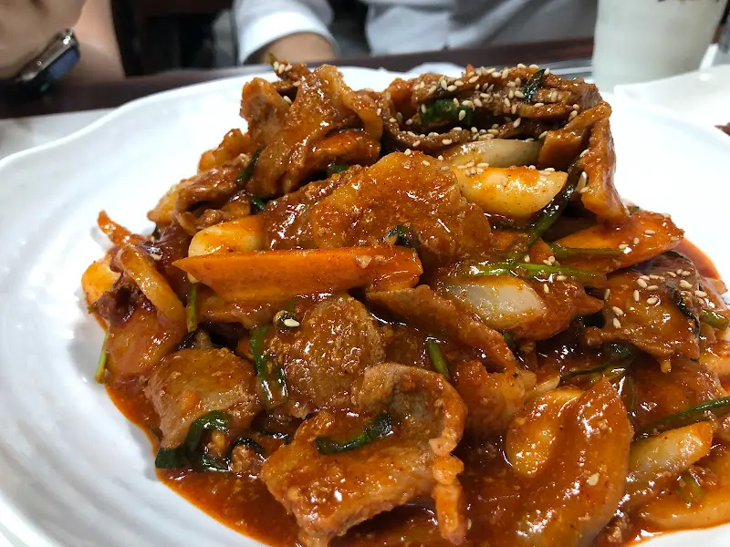제육볶음 클로즈업 사진