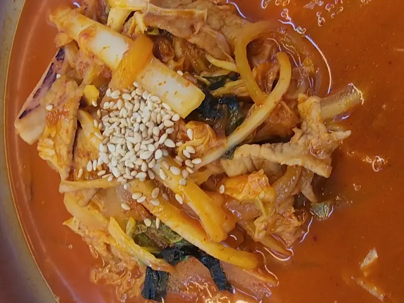 몽짬뽕 짬뽕 내용물 근접 촬영