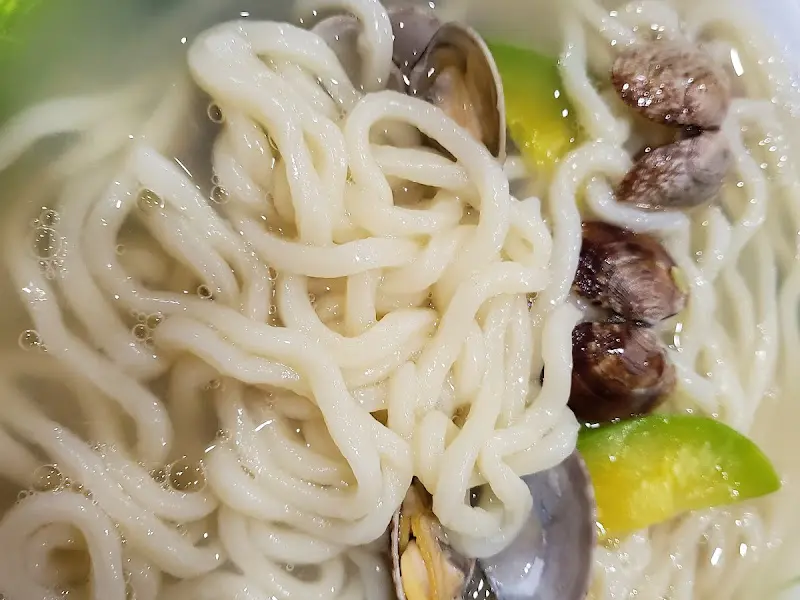 바지락 칼국수 면발