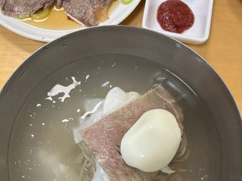 서북면옥 평양냉면 고명