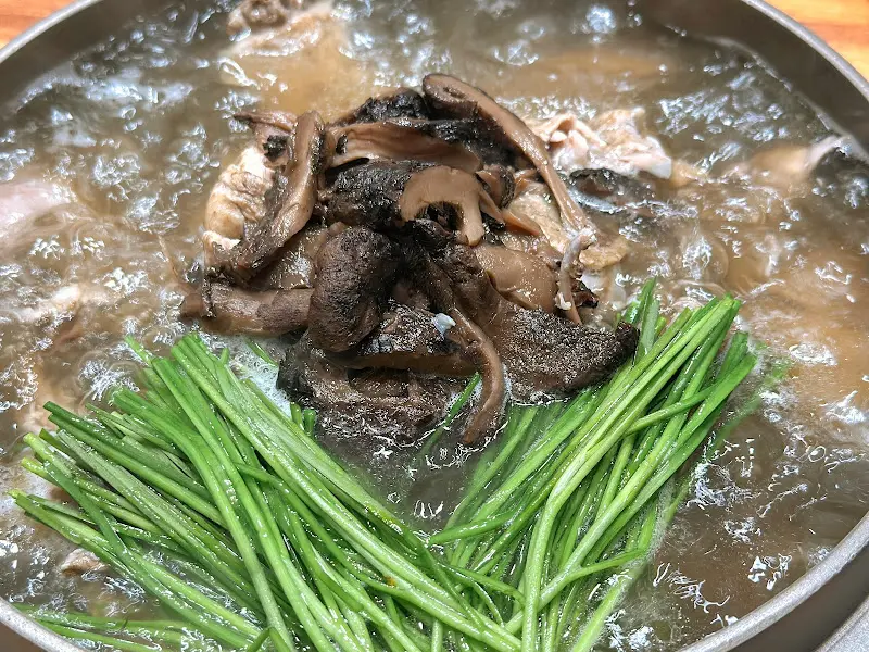 능이버섯 클로즈업