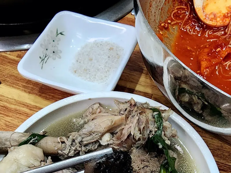 오리백숙 개인 접시