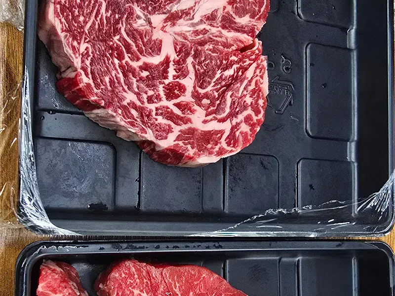 최고급 한우의 마블링