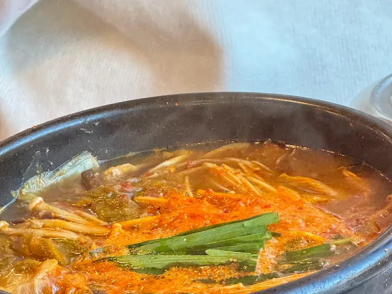 평창한우마을 면온점 까막된장찌개