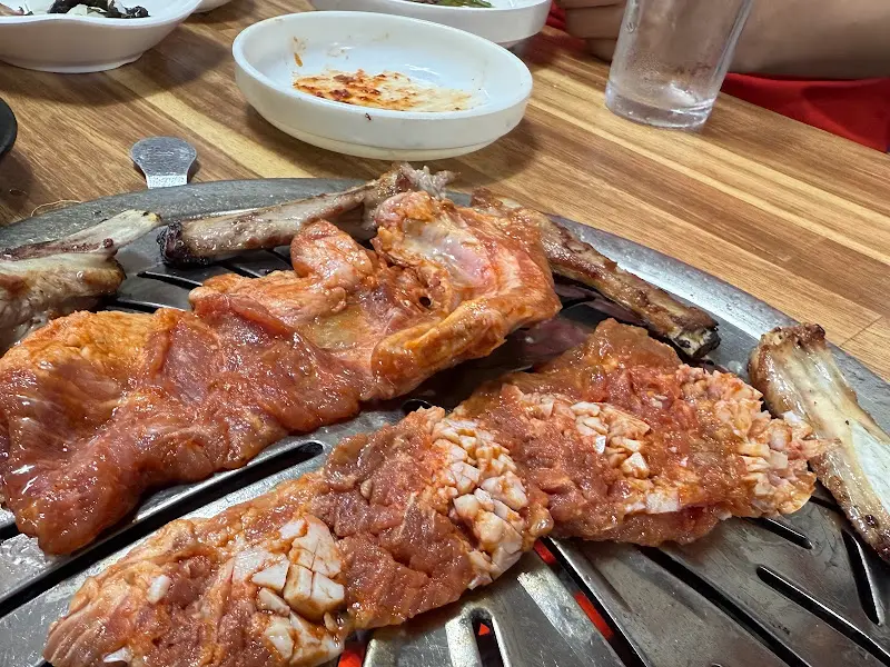 갑돌갈비 생갈비 구이