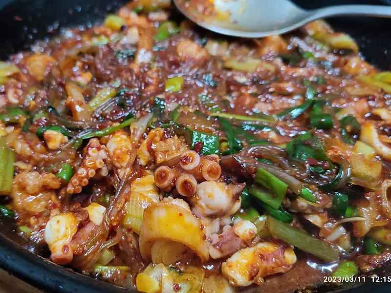 감미정 낙지볶음 근접샷