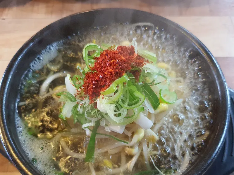 콩나물 해장국 디테일 샷