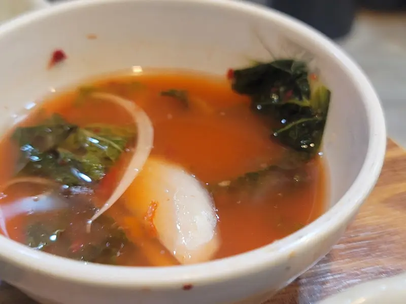 시원하고 칼칼한 게 된장찌개