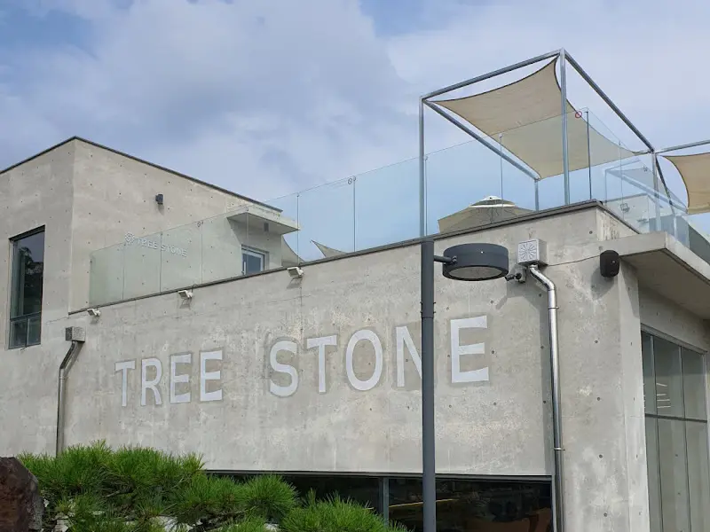 트리스톤 건물 외관을 담은 사진. TREE STONE이라는 글자가 선명하게 보인다.