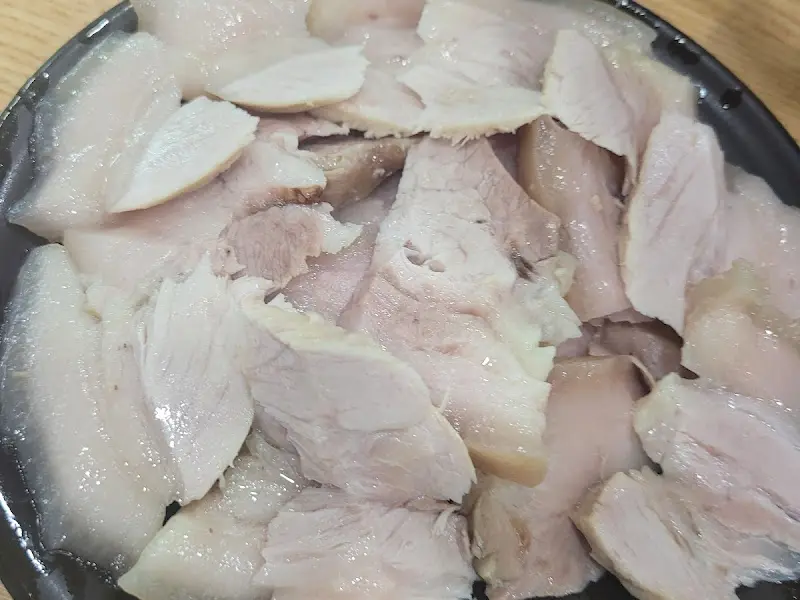 수육의 클로즈업