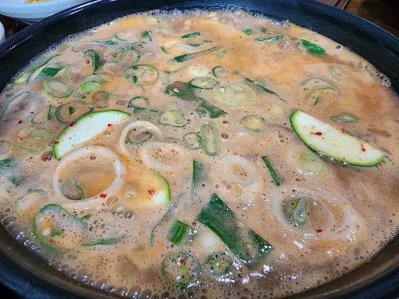 소고기 된장찌개의 모습