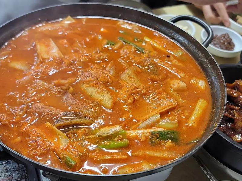 김치찌개 근접샷