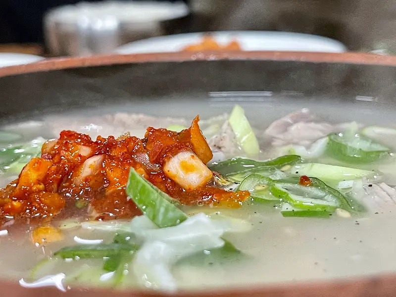 돼지국밥 디테일 샷