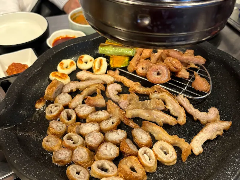 불판 위의 막창