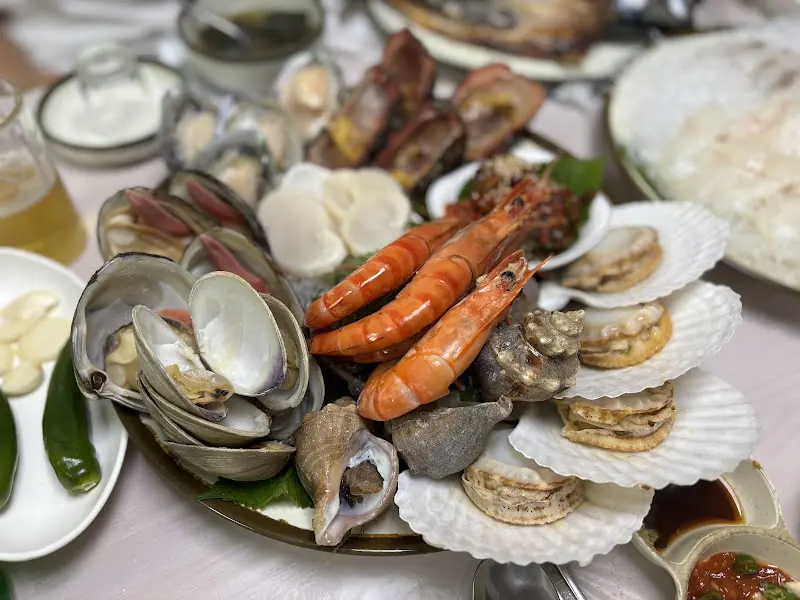 무안수산 해산물 한상차림