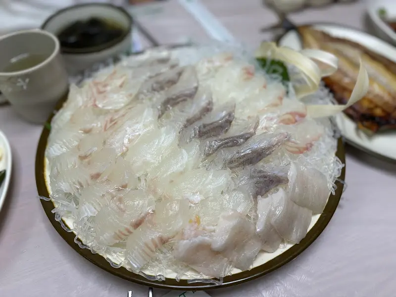 무안수산 광어회