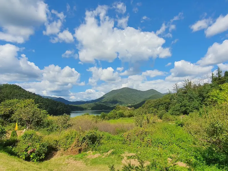 소정에서 바라본 대청호