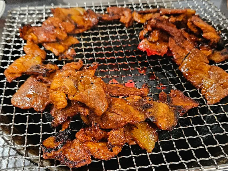 구워진 석쇠불고기