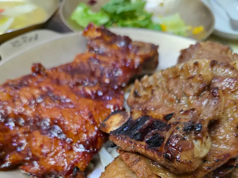 쌍교숯불갈비 일반/매운 갈비