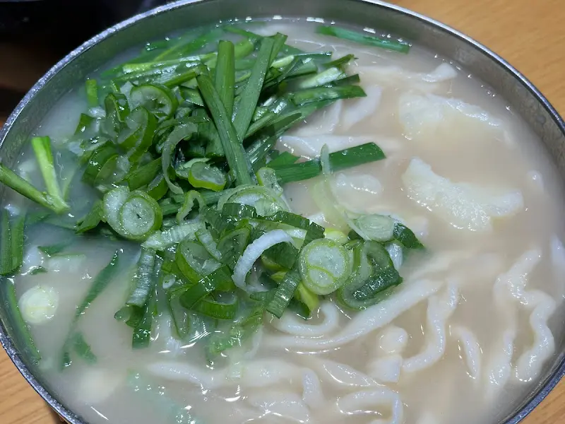 칼국수 면 클로즈업