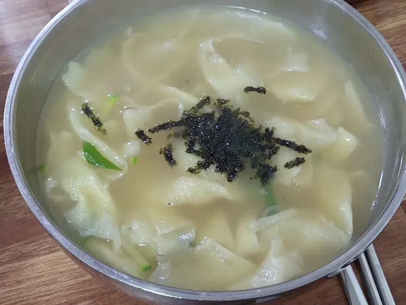 항아리 칼수제비 수제비