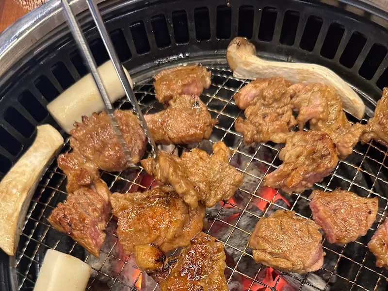 솔가 숯불갈비 돼지갈비 굽기