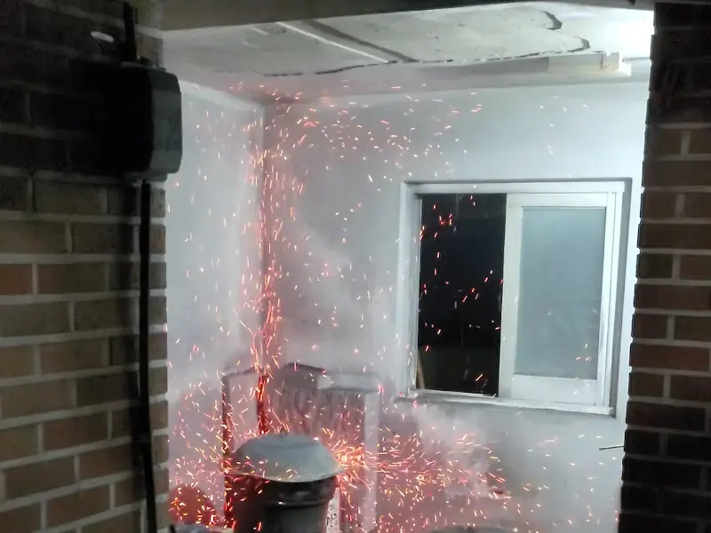 식당 내부 공사 현장