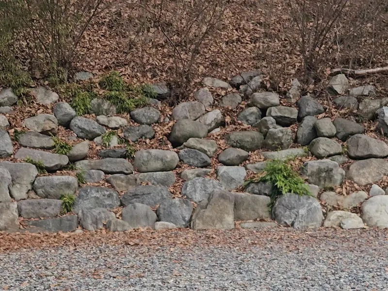 식당 주변 돌담길