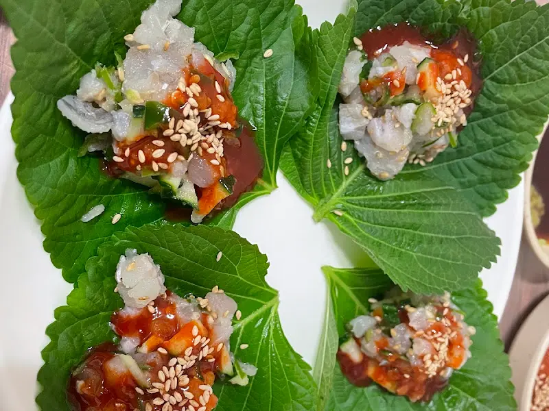 쌈 채소 디테일 샷