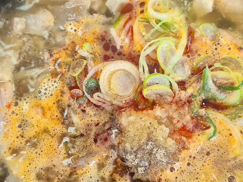 솔밭선지국 내장탕 근접샷