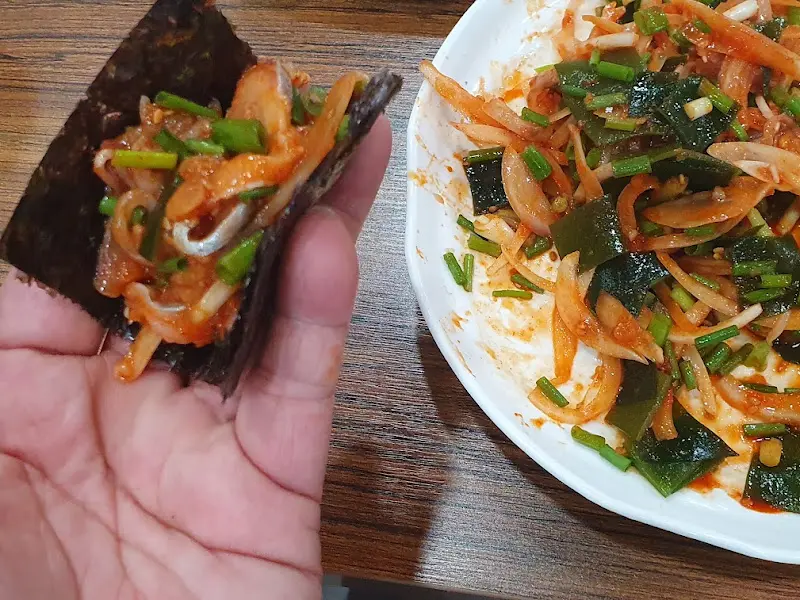 김과 함께 먹는 청어회