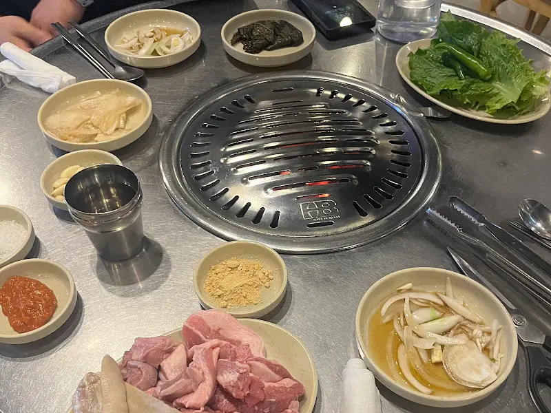 마시기통차 기본 상차림