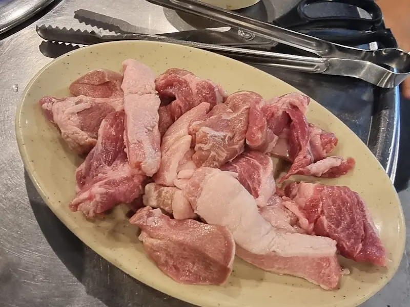 돼지고기 한 상 차림