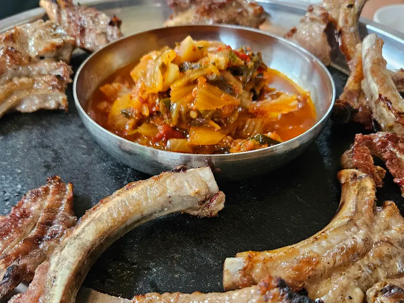 돼지 쪽갈비 김치