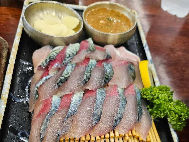 고등어회 디테일 샷