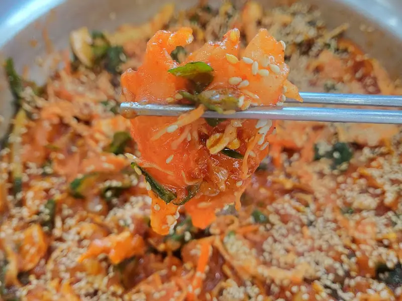 물회 들어올리기