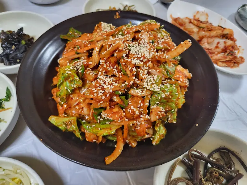 서대회무침 클로즈업 사진