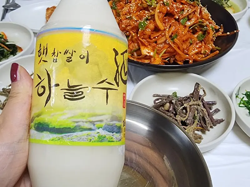 싱싱한 야채와 서대회의 조화