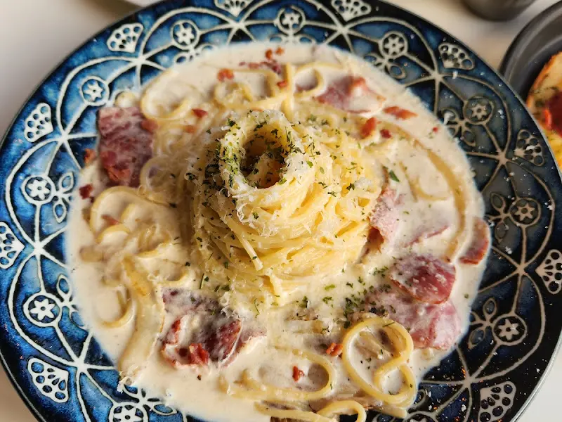 스테이크 크림 파스타