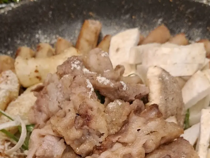 곱창과 볶음밥의 조화