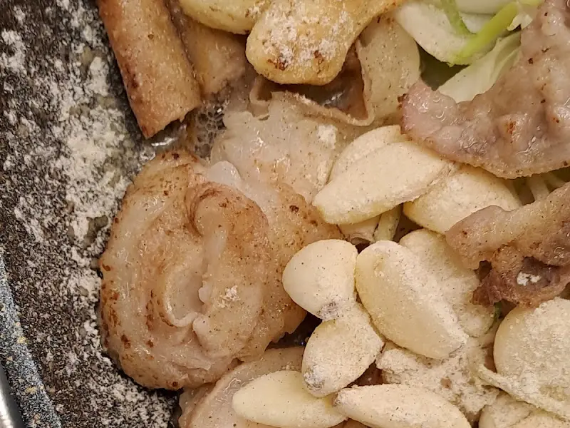 곱창과 떡의 조화